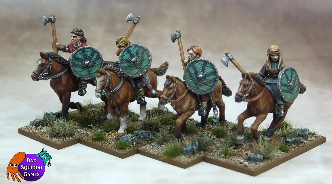 Bad Squiddo Games Mounted Shieldmaiden Hearthguard BSQ BFM040