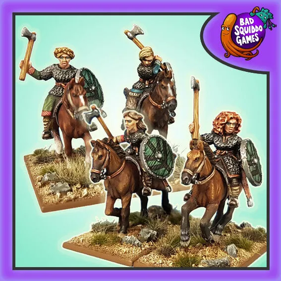 Bad Squiddo Games Mounted Shieldmaiden Hearthguard BSQ BFM040