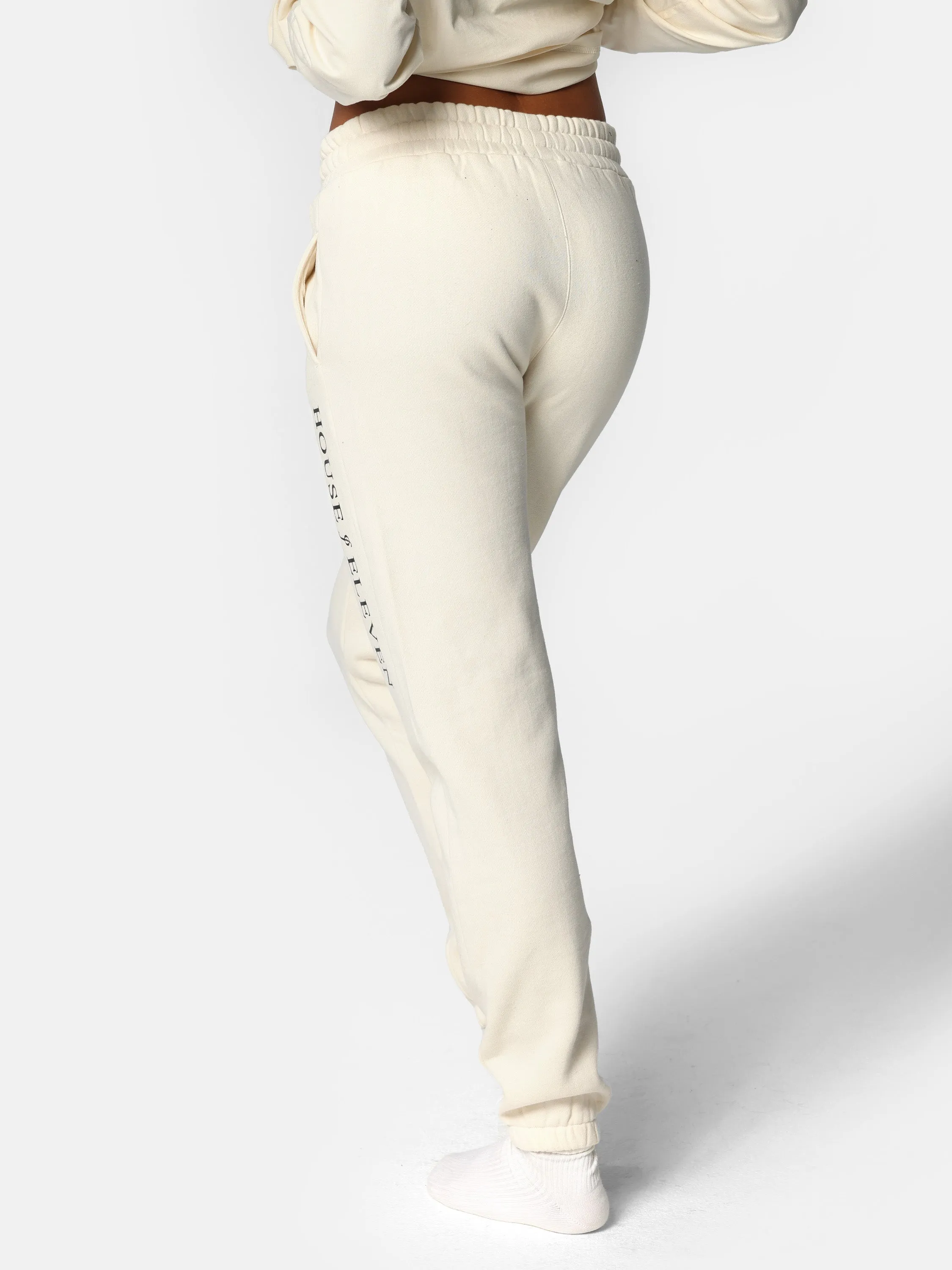 Beige HOF11 Side Logo Jogger