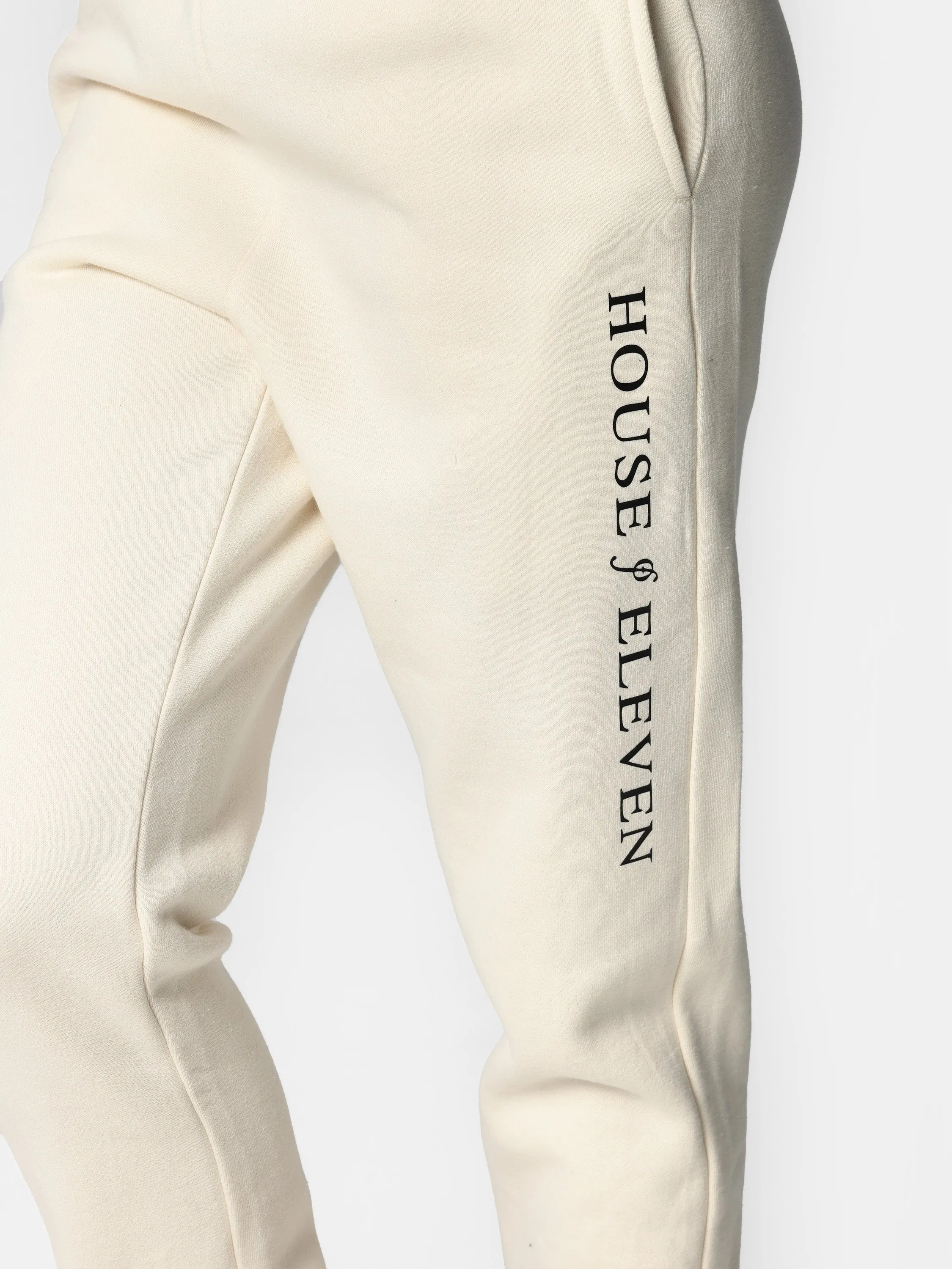 Beige HOF11 Side Logo Jogger