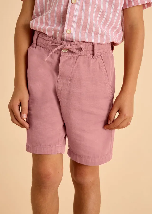 Boys Drawstring Linen Shorts - 2 Colors!