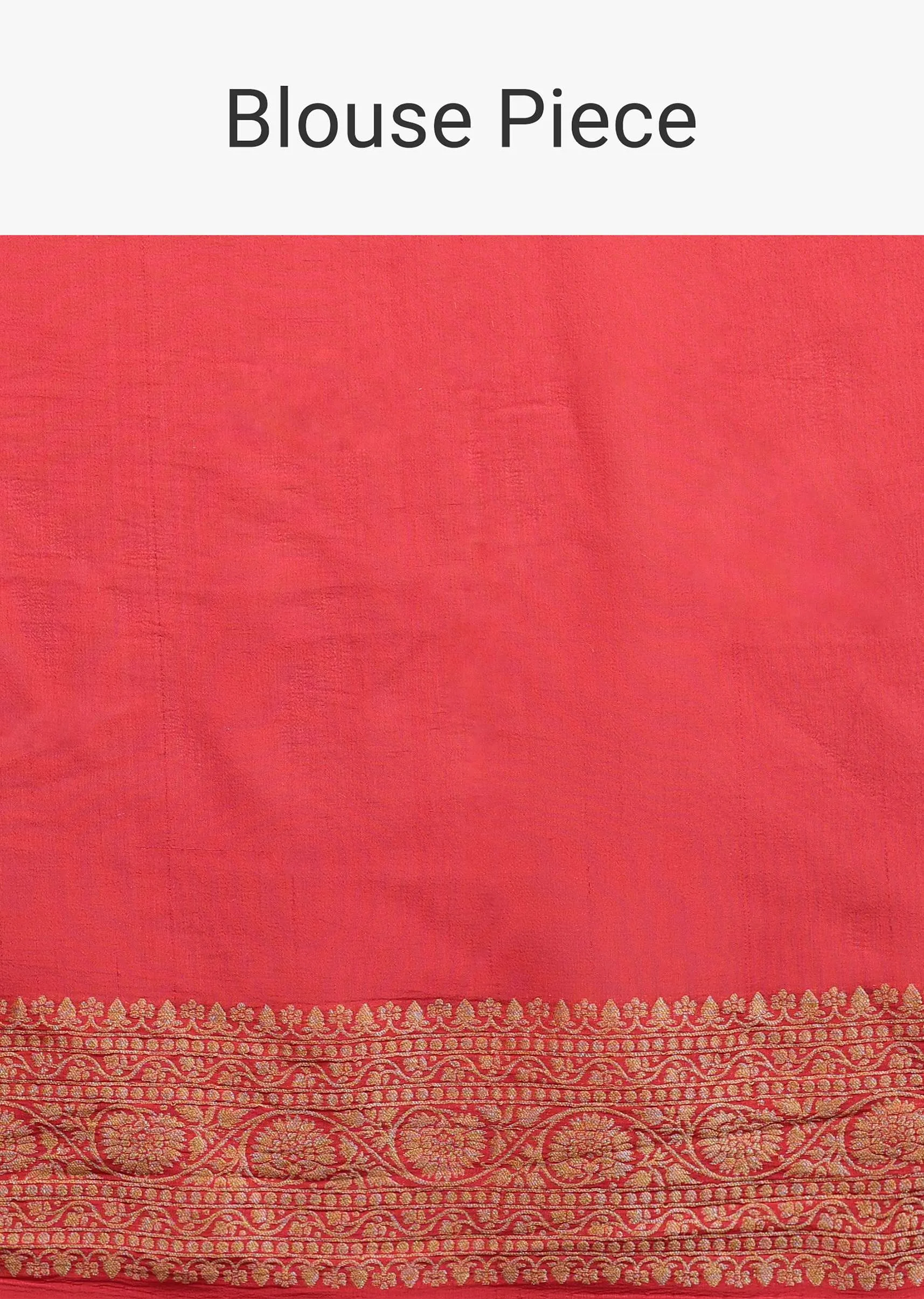 Canary Yellow Traditional Georgette Saree With Orange Brocade Border And Jaal Work
