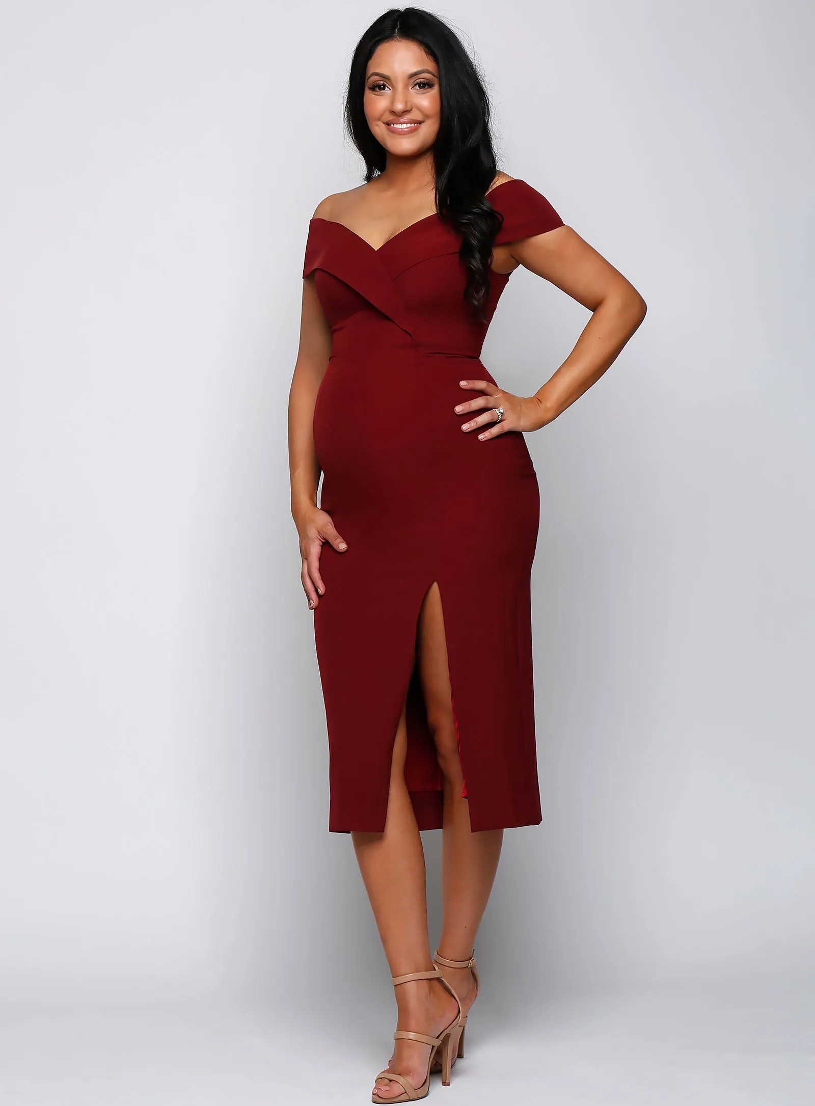 Gia Off Shoulder Midi