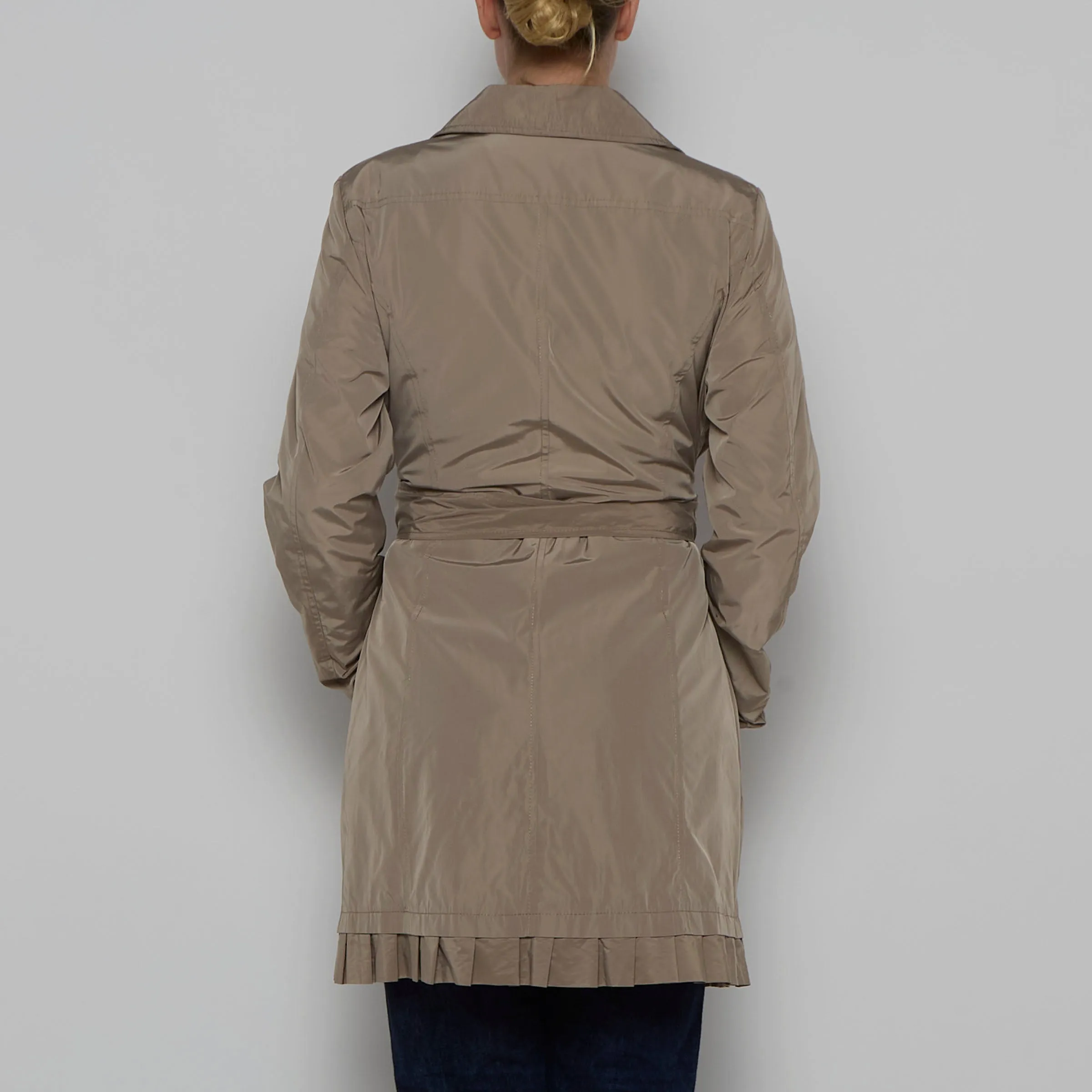 Lola B Beige Belted Trench Coat - S