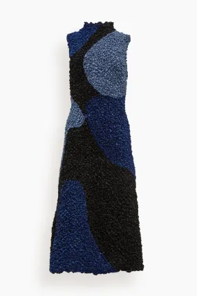 Malene Velvet Patchwork Tank Dress in Multi