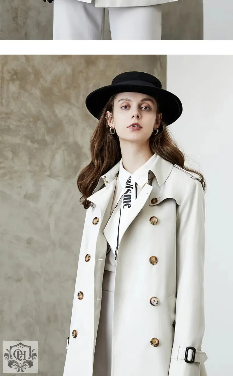 Mid Length Cotton Trench Coat