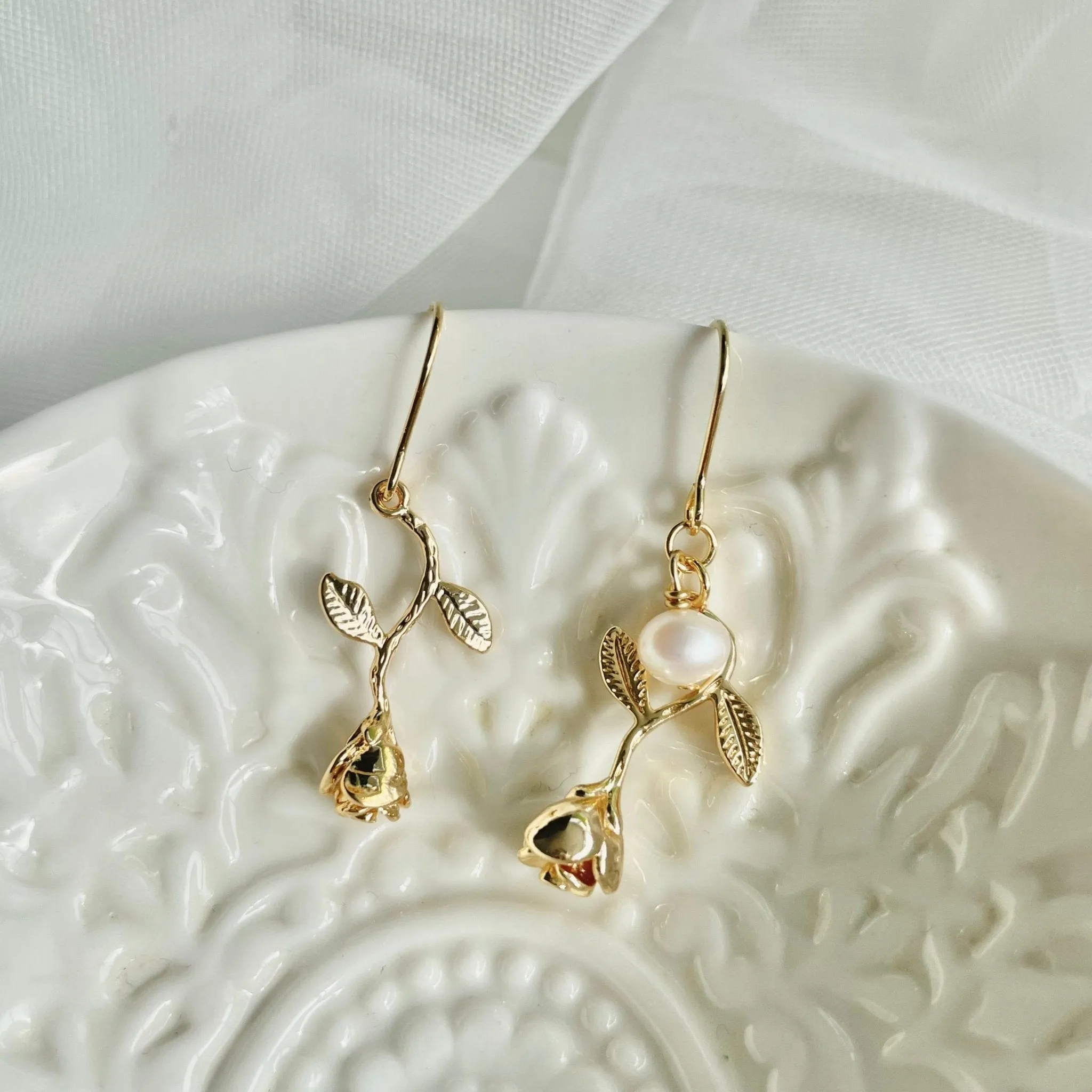 Rose Earrings (2 Styles)