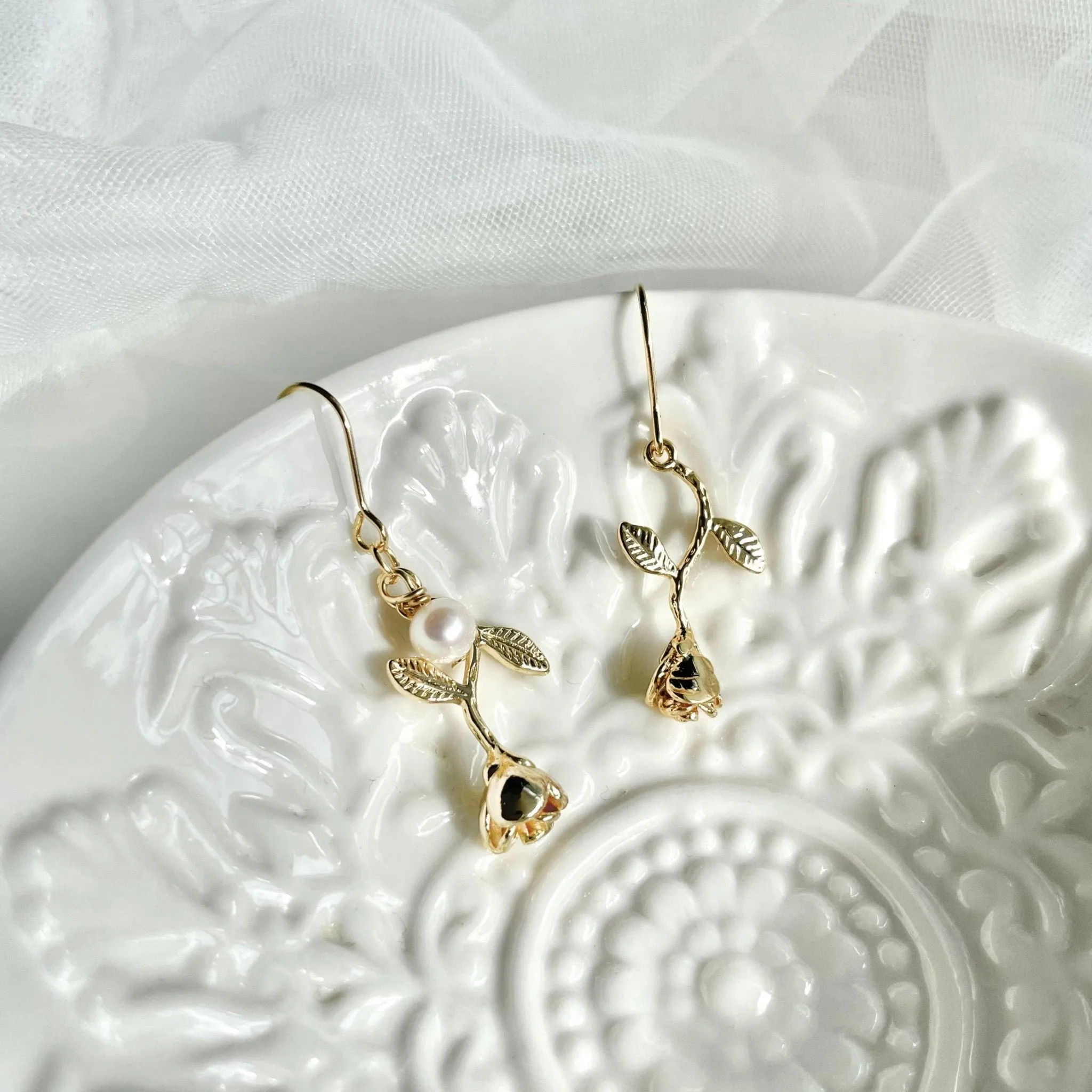 Rose Earrings (2 Styles)