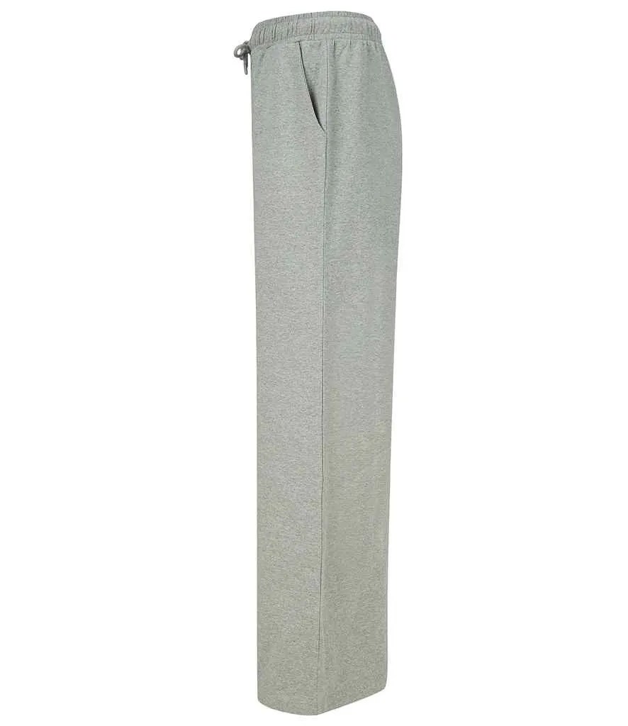 SF Clothing Ladies Sustainable Fashion Wide Leg Joggers | Heather Grey