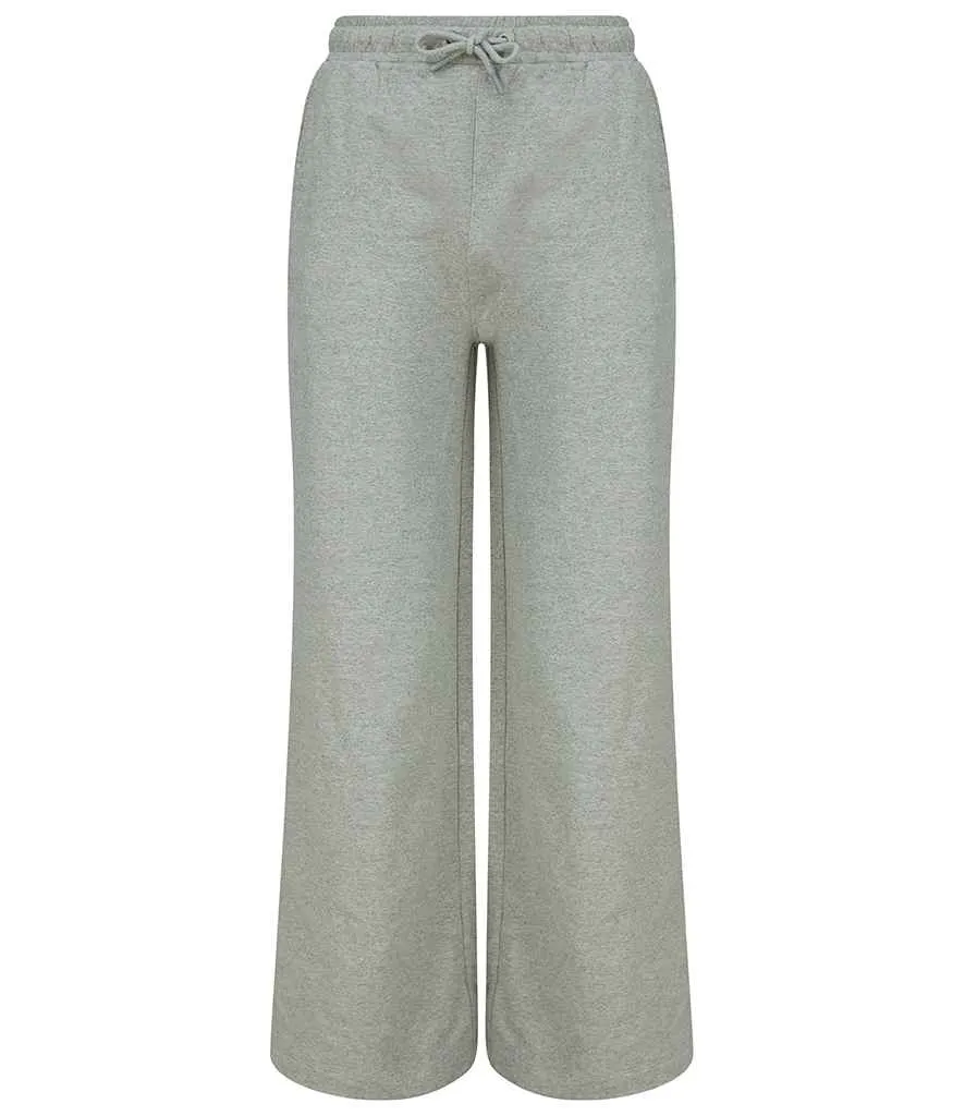 SF Clothing Ladies Sustainable Fashion Wide Leg Joggers | Heather Grey