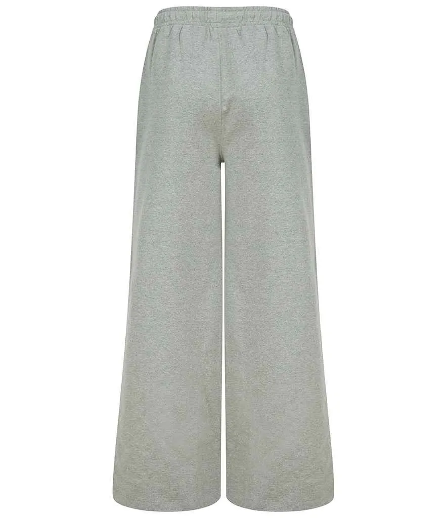 SF Clothing Ladies Sustainable Fashion Wide Leg Joggers | Heather Grey