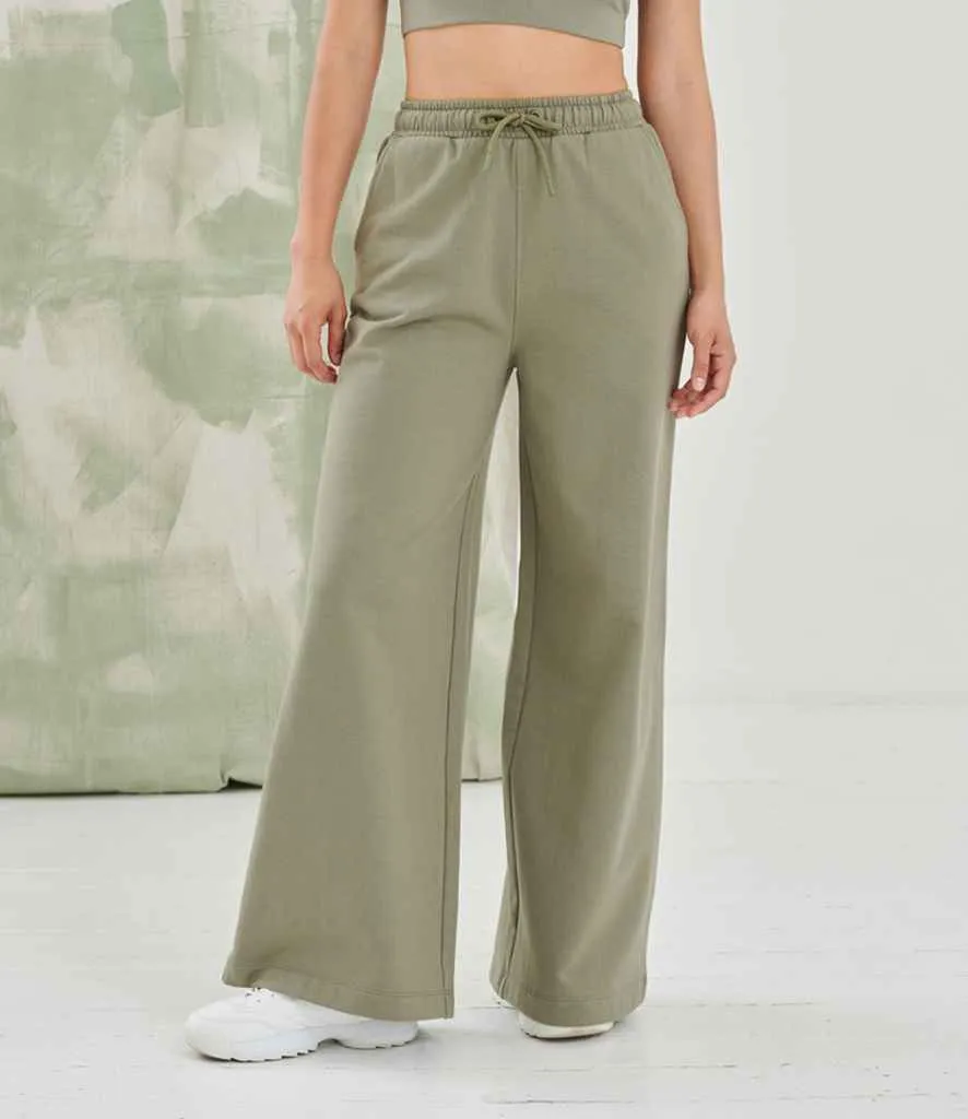 SF Clothing Ladies Sustainable Fashion Wide Leg Joggers | Khaki