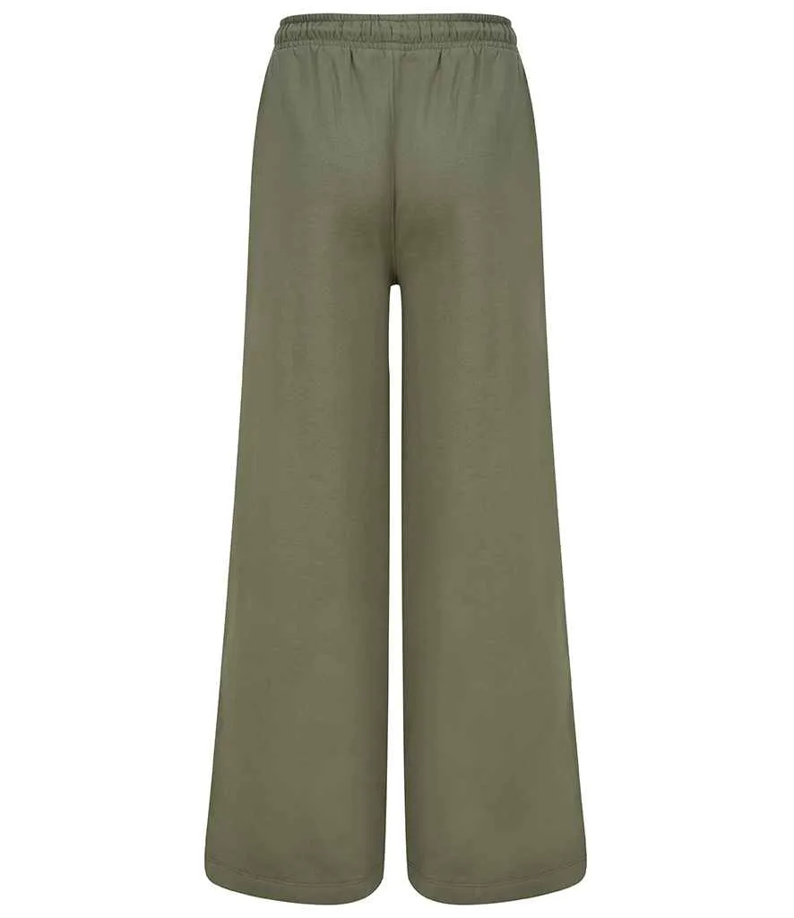 SF Clothing Ladies Sustainable Fashion Wide Leg Joggers | Khaki