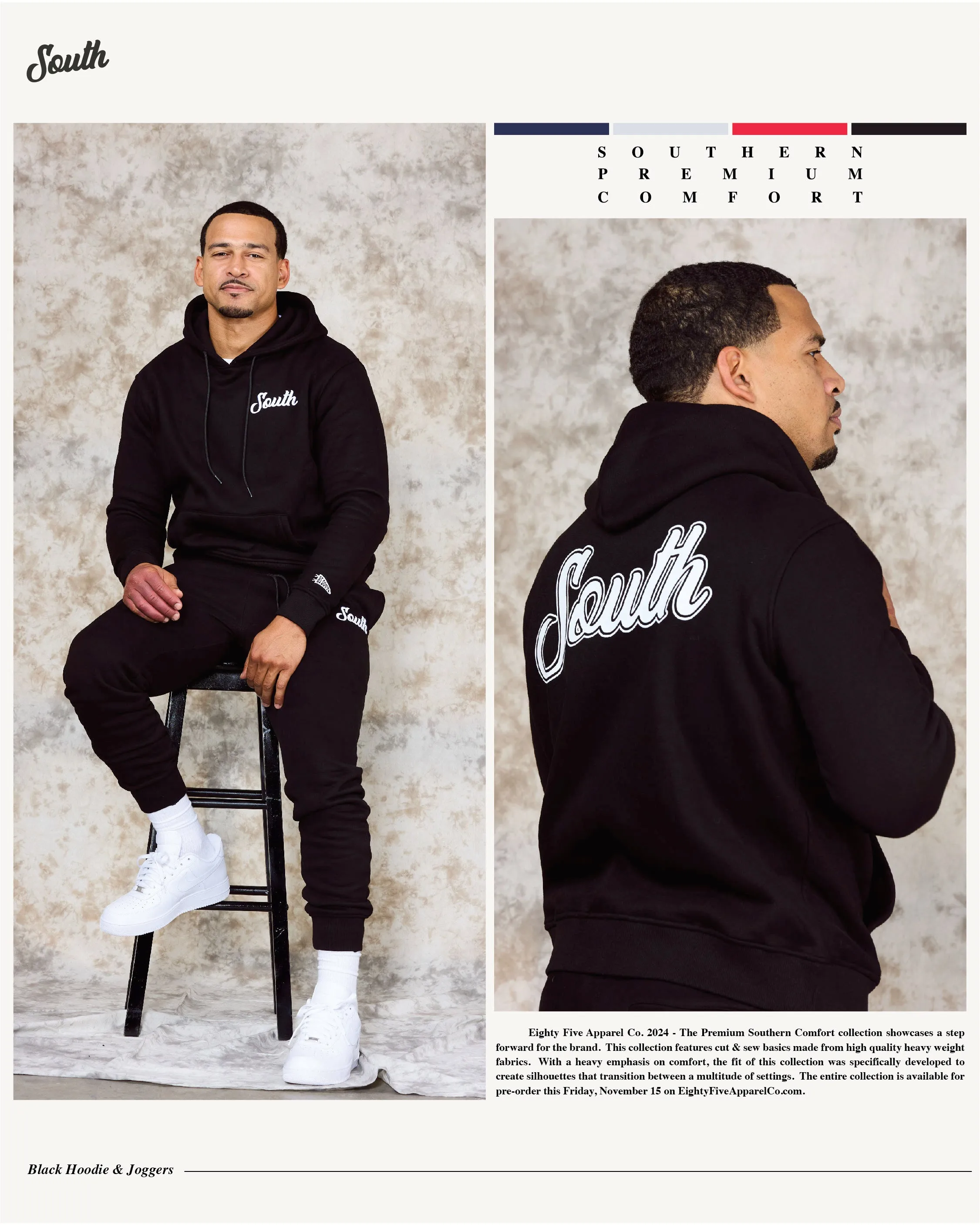 Southern Premium Comfort Joggers - Black