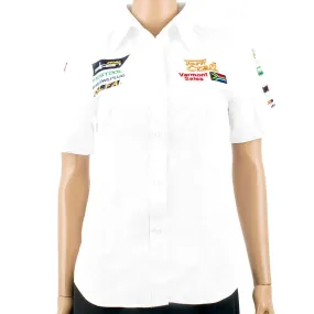 TORK CRAFT LADIES BLOUSE - WHITE 3/4 - SMALL TC00201